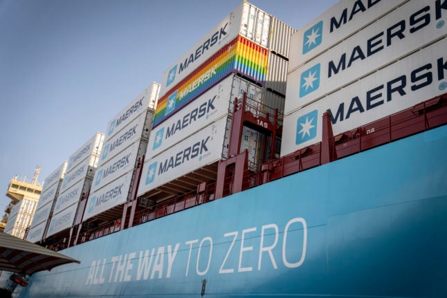 Denmark’s Maersk unveils world’s first bio-methanol container ship
