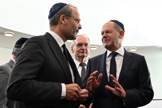 German Chancellor Olaf Scholz underlined the importance of tackling anti-Semitism on Sunday.