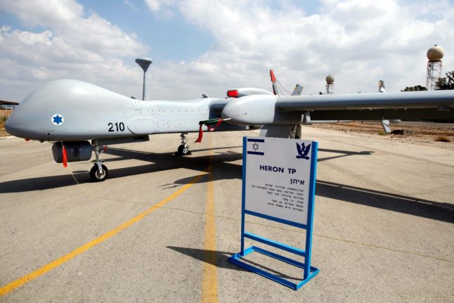 Germany's Heron TP fighter drones in Israel.