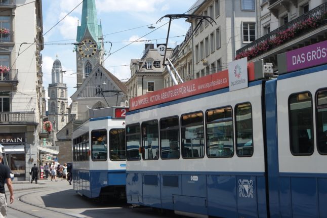 Zurich to reduce bus and tram services from December
