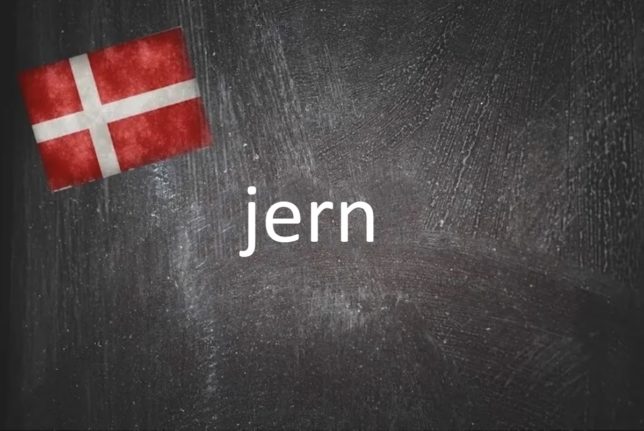 Danish word of the day: jern