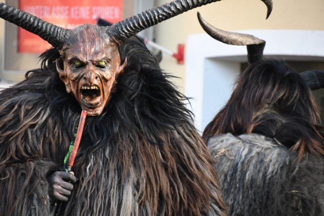 Krampus, the German/Austrian folk demon that parades through Austrian cities in December.