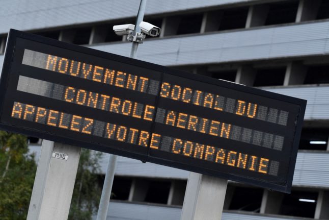 French airports cancel flights over new air traffic controllers’ strike