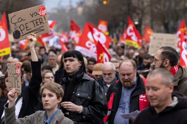 Major French union claims members targeted over pension protests