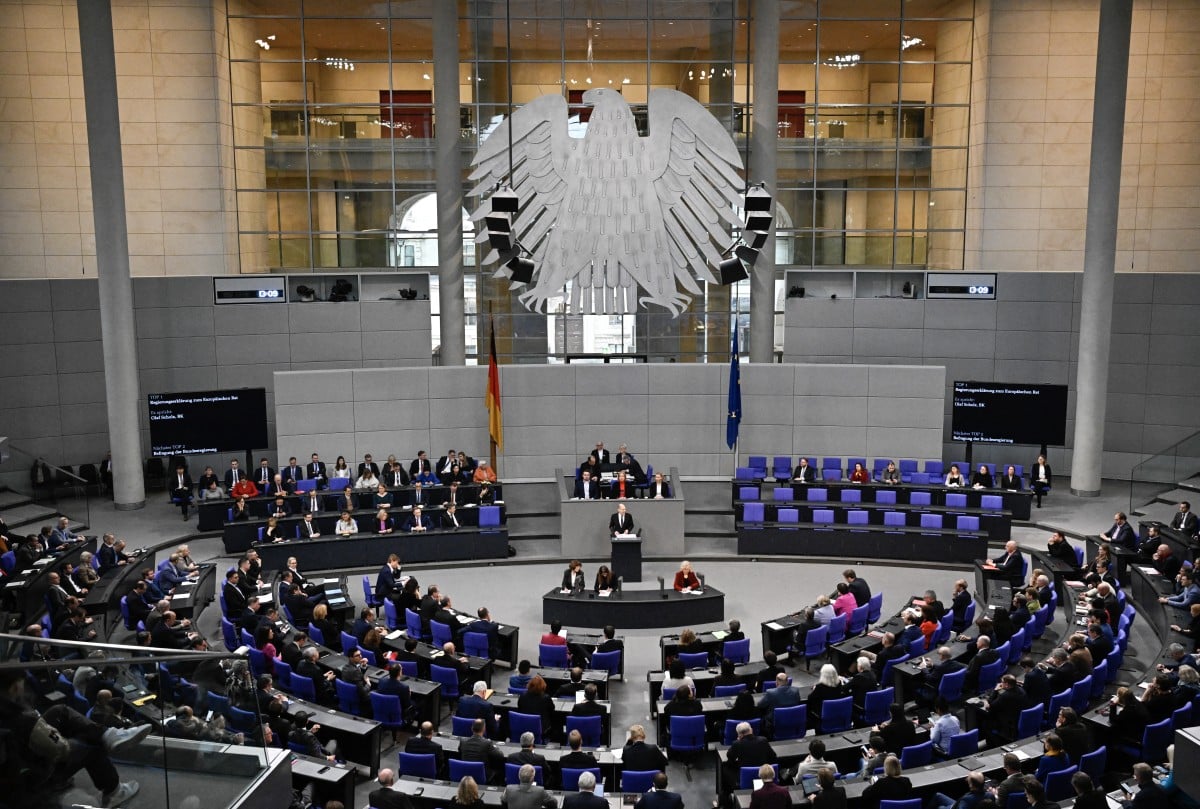 Bundestag debating chamber