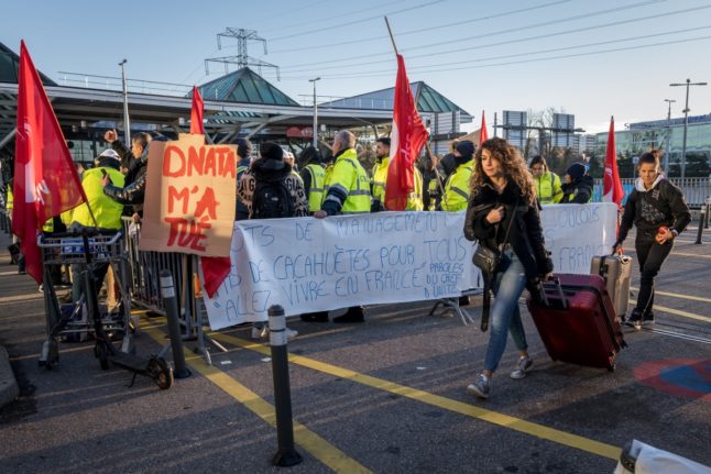Geneva airport workers had been on strike since Sunday morning.