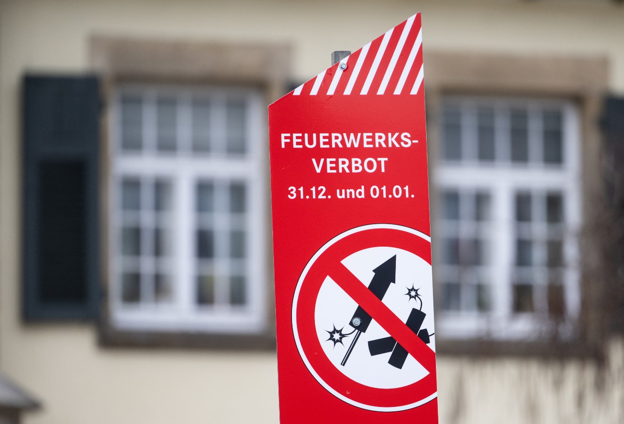 Sign for a firework-free zone