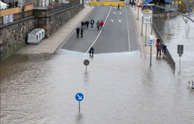 What parts of Germany are hardest hit by flooding?
