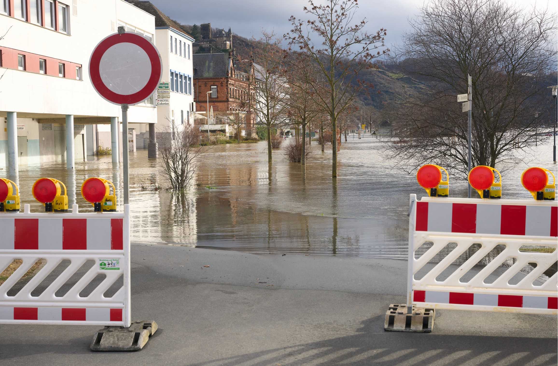 Flooding on the Rhine