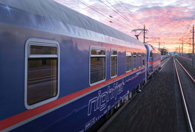 What is the planned 'Nightjet' sleeper train that will connect Spain with Europe?