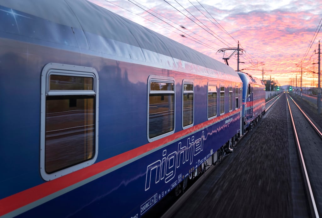 What is the planned 'Nightjet' sleeper train that will connect Spain with Europe?