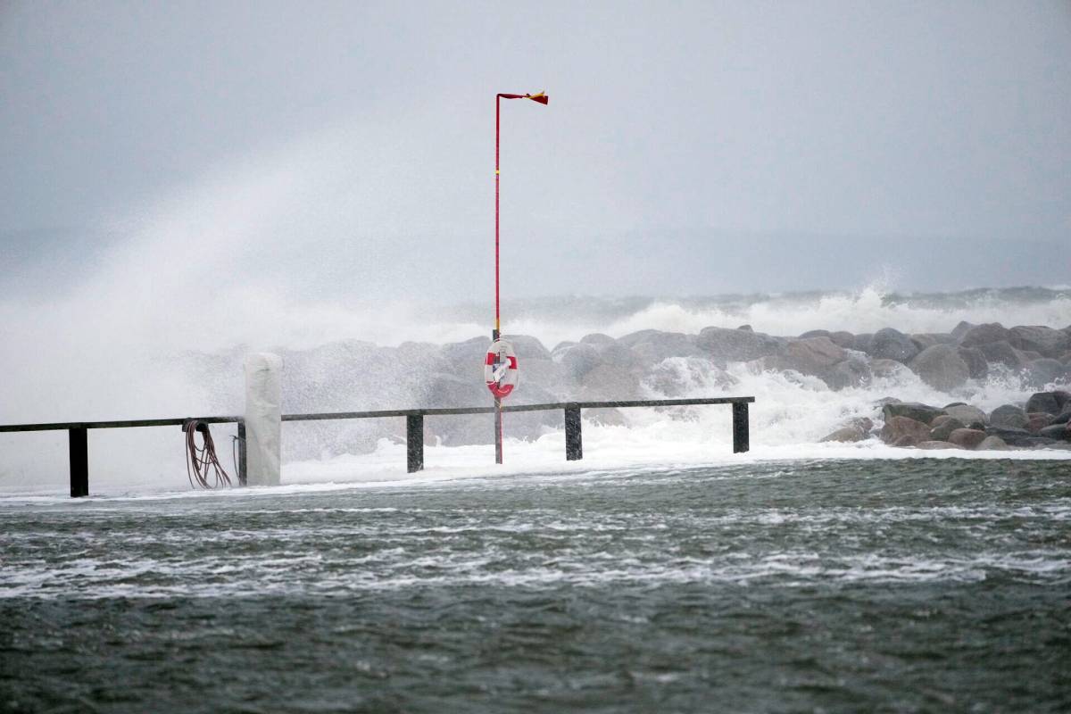 Zealand's coastline took a beating from relentless stormy seas on Thursday.