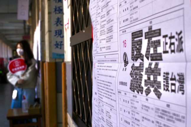 France praises Taiwan's 'democratic' vote