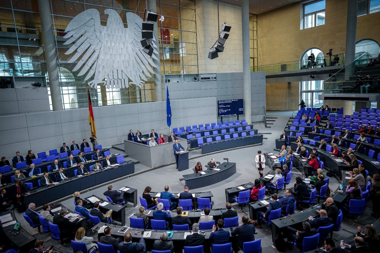 MPs in the debating chamber of the German Bundestag.