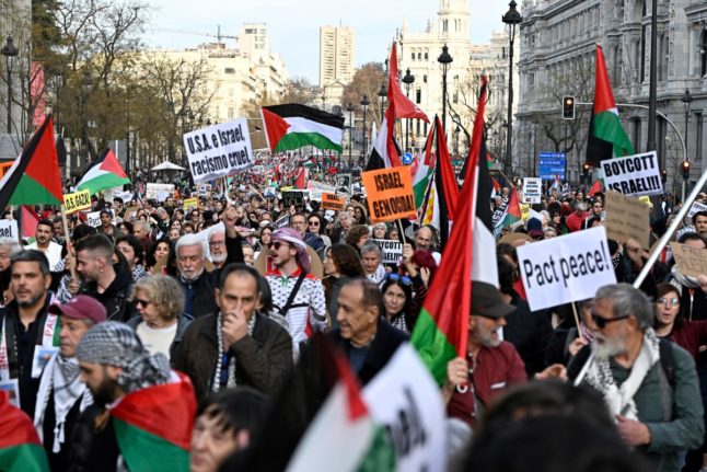 20,000 march in Spanish capital against Gaza 'genocide'