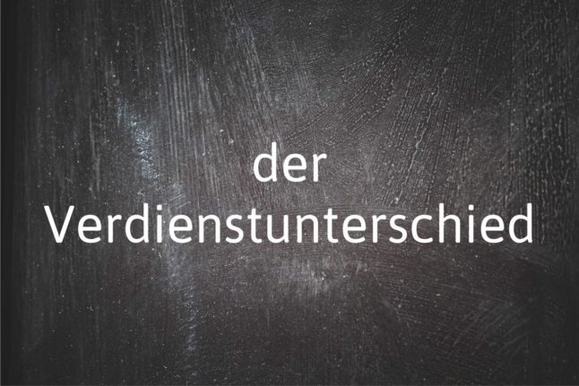 German word of the Day: Verdienstunterschied
