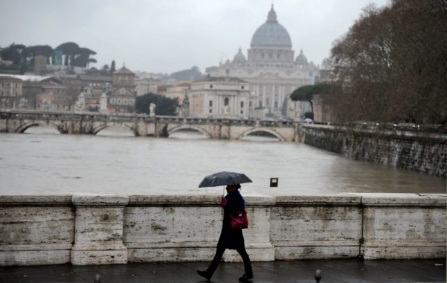Rain, Rome