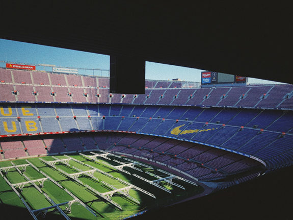 File photo of a Spanish football stadium