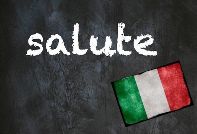 Italian word of the day salute