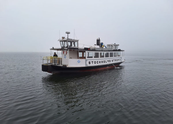 Reader photo of the week: One of Stockholm's iconic ferries on a foggy day