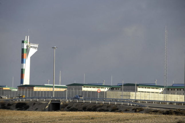 A view taken on December 10, 2008 of the Estremera prison near Madrid