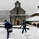 Spain awaits first real snowfall of winter as flooding closes motorways