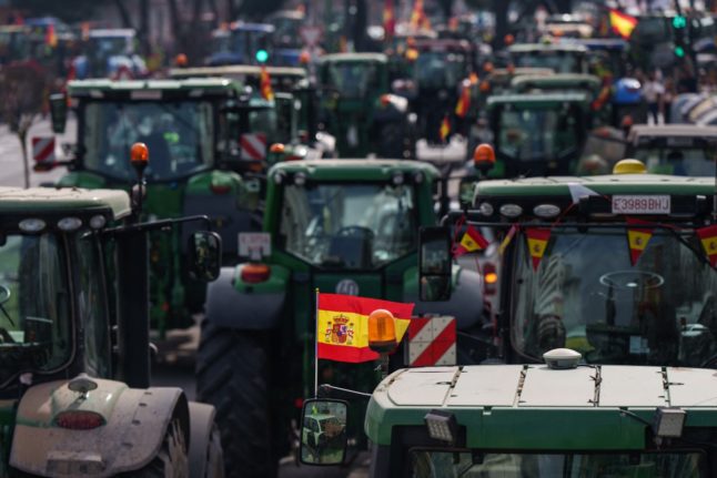 MAP: Where are farmers blocking roads in Spain on Wednesday?