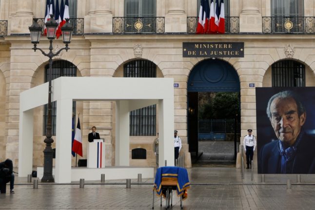 Macron backs ex-minister Badinter for French heroes' Pantheon