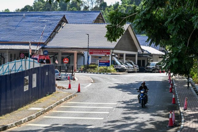 Pictured is the Malaysian hospital where Norway's King Harald is residing.