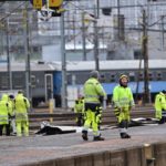 ‘Stay home’ warning as Storm Louis blows roof off Gothenburg station