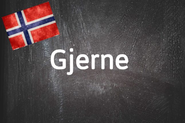 Norwegian word of the day: Gjerne