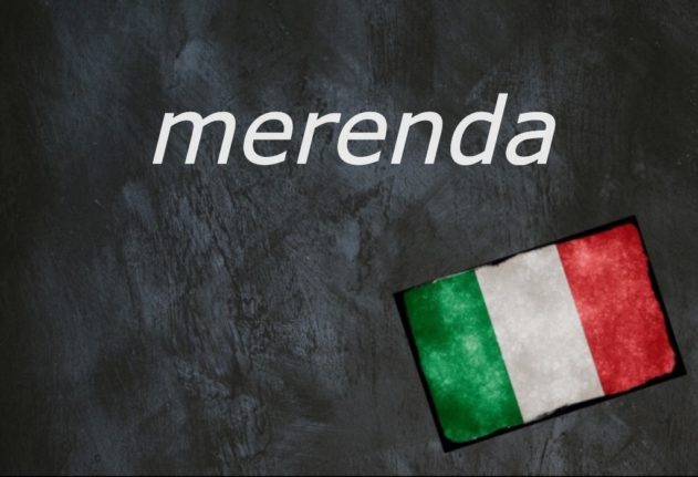 Italian word of the day: ‘Merenda’