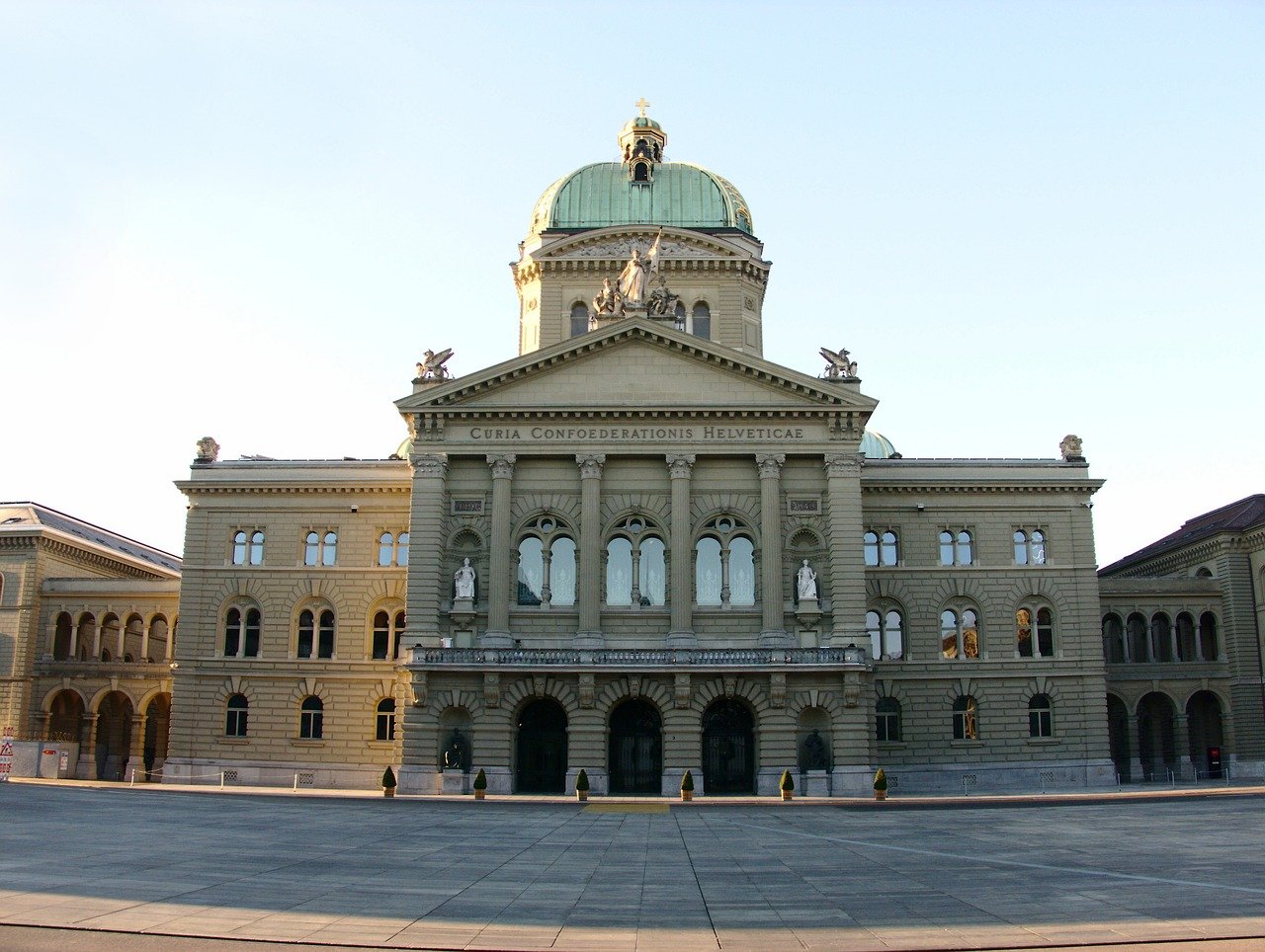 The Swiss parliament buildings in Bern