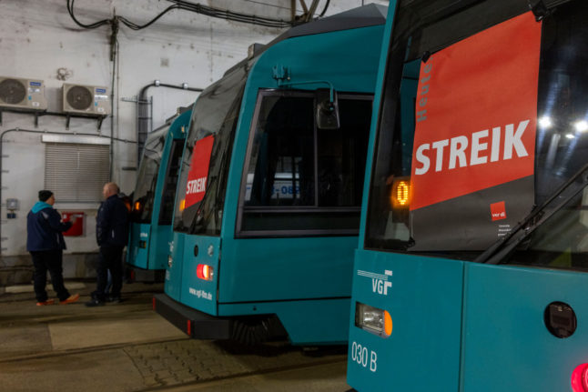 Where are public transport strikes taking place this week in Germany?