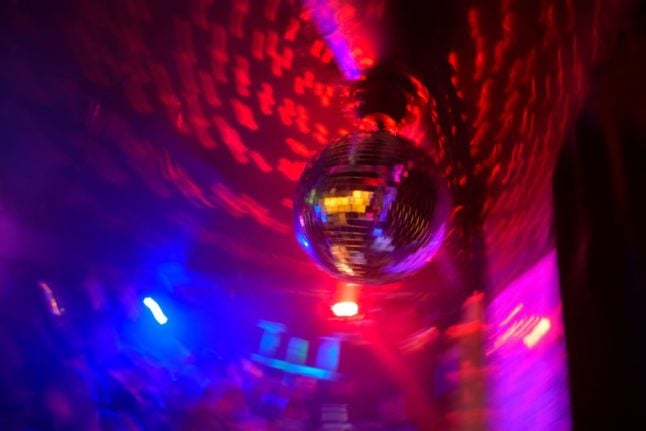 disco ball in the club