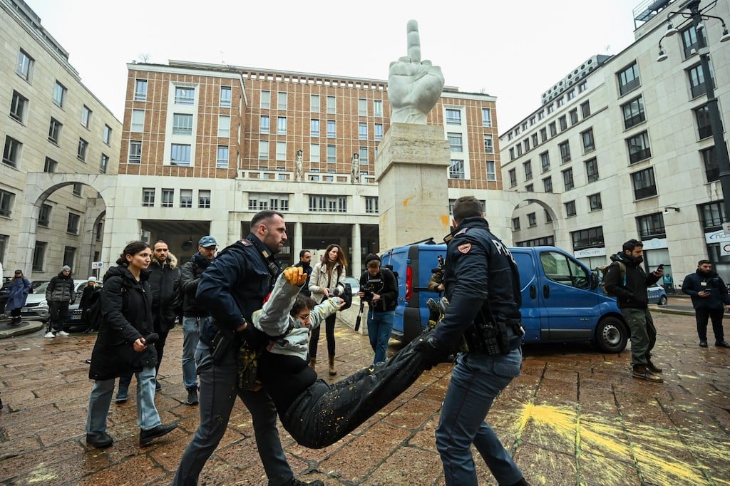 Climate activists in Italy sentenced to jail for painting Senate