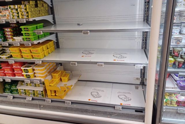 Why there are currently no eggs in supermarkets in Norway