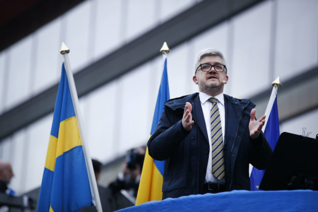 Ukraine's ambassador to Sweden criticises 'deeply offensive' TV brothel joke
