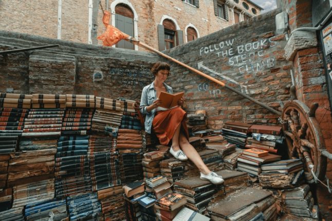 Book, Venice, library