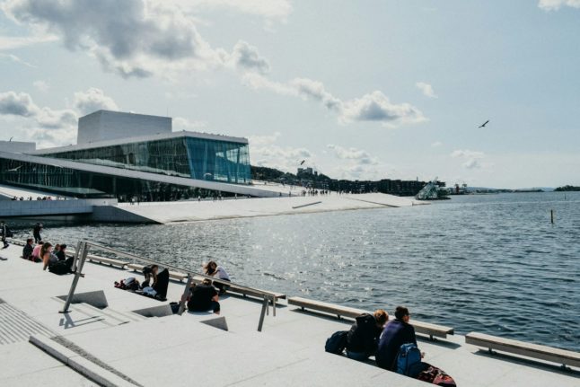 Pictured is the Oslo Opera House.