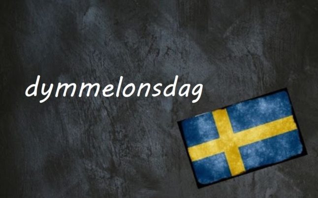 Swedish word of the day: dymmelonsdag