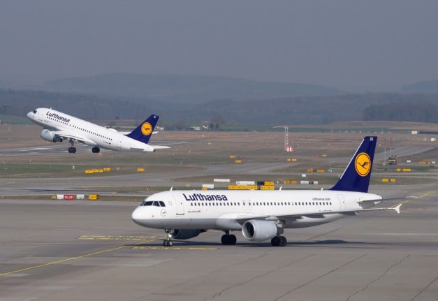 File photo shows Lufthansa aircraft.
