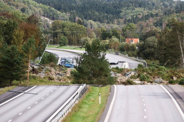 Swedish authorities: Worker negligence behind motorway landslide