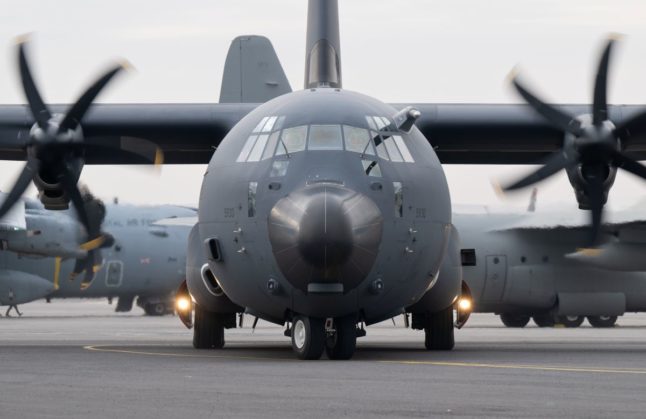 C-130 Hercules transport plane