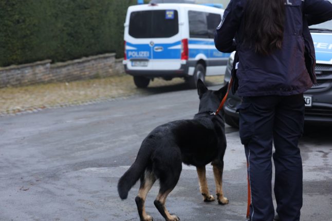 police with hound