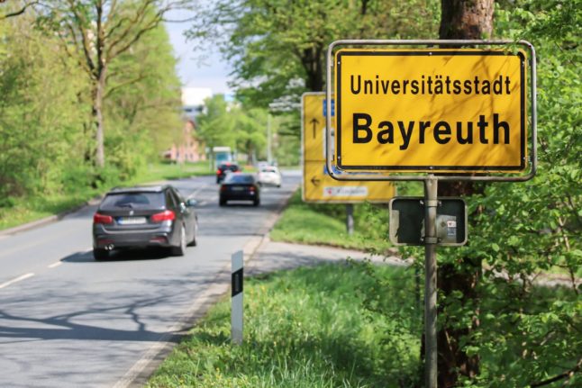 Bayreuth street sign