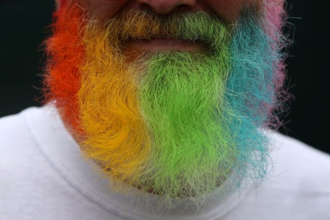 rainbow beard