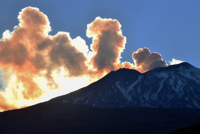 IN PICTURES: Sicily’s Mount Etna puffs ‘smoke rings’ in rare show