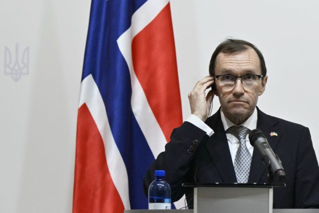Pictured is Norway's foreign minister Espen Barth Eide.