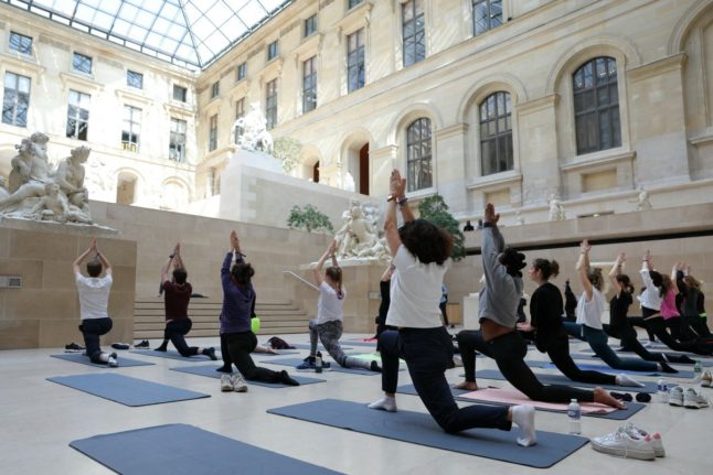 Keep-fit in the Louvre: Museum offers Olympic sessions among masterpieces